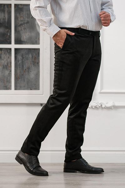 APARTRO Regular Fit Λεπτό Corduroy Παντελόνι με Πλαϊνή Τσέπη Παχύ ύφασμα βελούδο