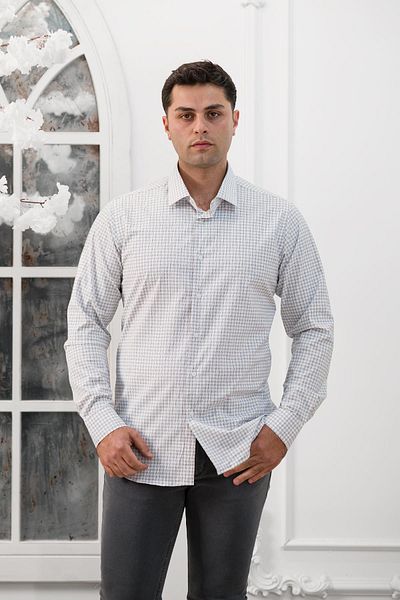 ADVANTE Καρό Slimfit Μακρυμάνικο Ανδρικό Πουκάμισο