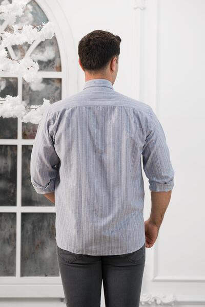 ADVANTE Широкий і зручний крій, кишені, смугастий класичний чоловічий сорочка