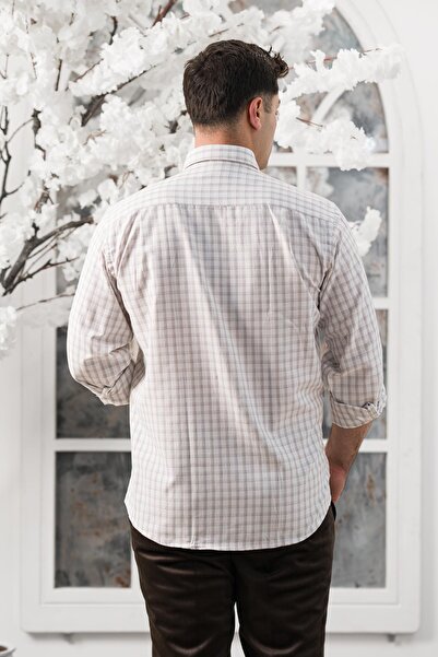 ADVANTE Широкий крій з кишенями, картатий сезонний чоловічий сорочка