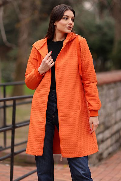 Orange Women Winter Jackets Styles Prices Trendyol