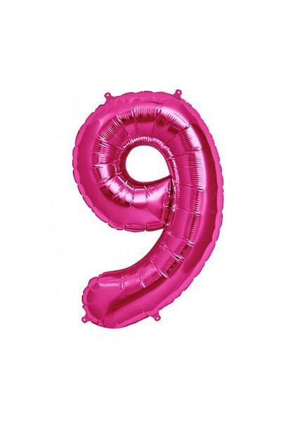 booddie 9 Years Old Pink Foil Balloon Number 36 Cm (16 INCH)