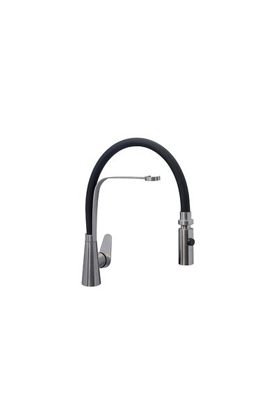 Pierre Cardin Inox Industrial Sink Luminaire with Hose