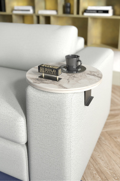 ilkal Yan Sehpa Ayarlanabilir Tepsi Dekoratif Modern Tepsi Koltuk Sehpası Efes