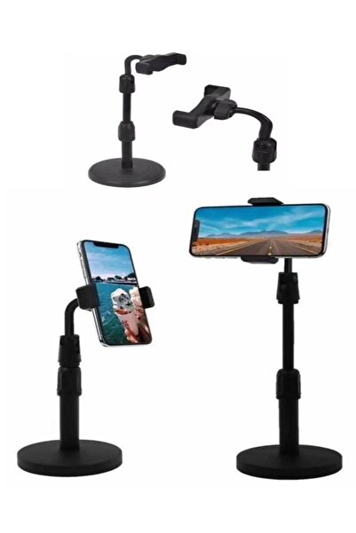 Özasya AVM 360 Derece Döndürülebilir Masaüstü Teleskopik Telefon Standı Çok Fonksiyonlu Telefon Tutucu