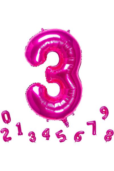 booddie 3 Years Old Pink Foil Balloon Figure 36 Cm (16 INCH)