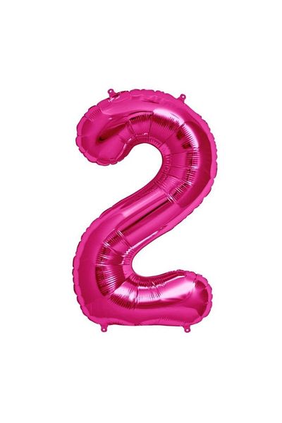 booddie 2 Years Old Pink Foil Balloon Figure 36 Cm (16 INCH)