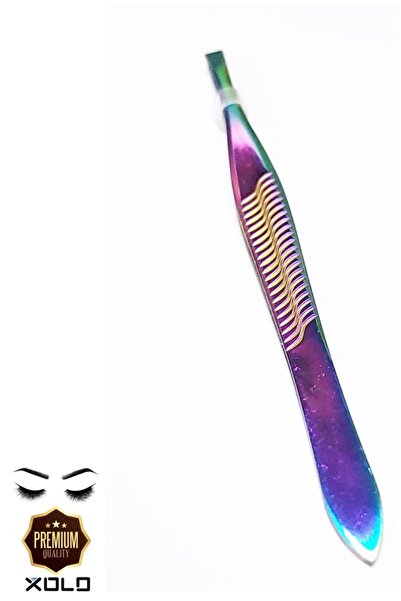 xolo Rainbow Akustik Cımbız Serisi Düz İnce Uçlu Cımbız Kıl Tüy Sakal Kaş Cım...