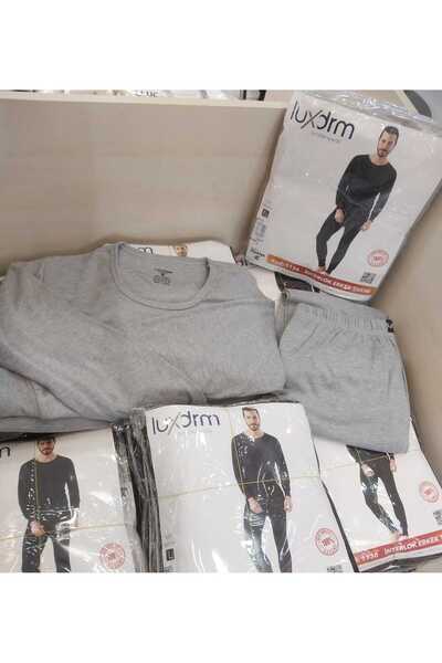 LÜXDRM 1136 - Бавовняний, шардоне, теплий комплект нижньої білизни