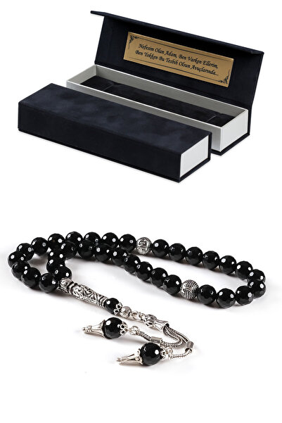 TESBİHCİBABA Erkek Hediyelik Notlu Kutusunda Kristal Kesim Oniks Taşı Isimli ...