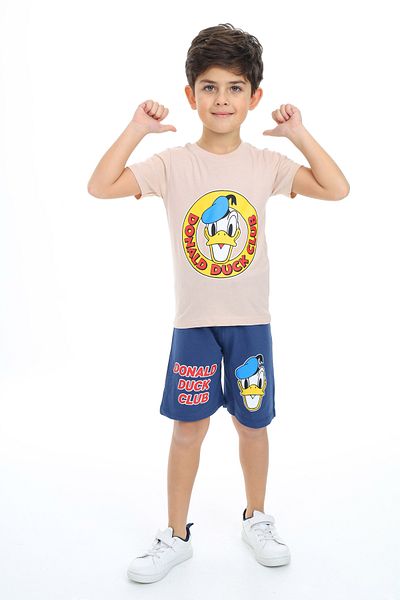e-çocuk Donald Duck Printed Boys' Set - Top and Bottom Set 2017