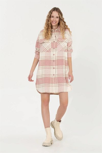 U.S. Polo Assn. Ροζ Γυναικείο Φόρεμα