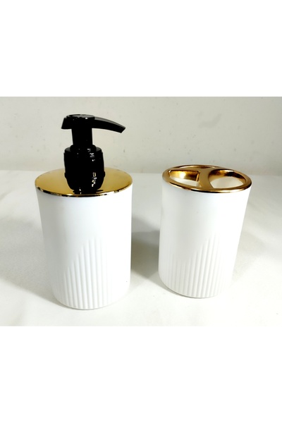 Opa Gold Banyo Seti 2'Li Sıvı Sabunluk ve Diş Fırçalık