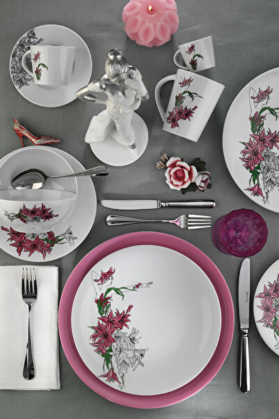 Kütahya Porselen Kadınlarım 6'lı Servis Tabağı 9441