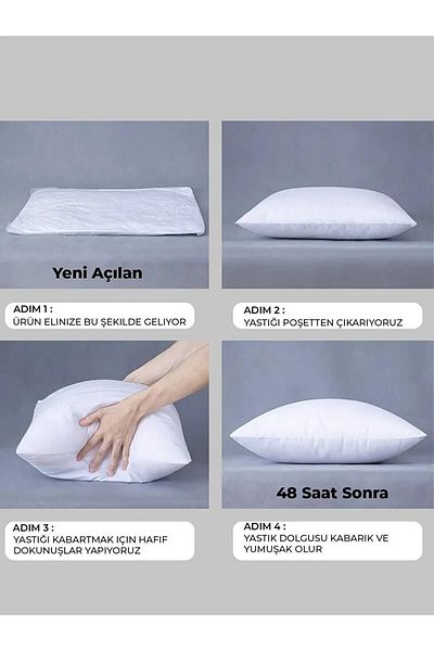 BigPazar Washable a Pillow 50 X 70 cm Comfortable 700 Gr Zippered