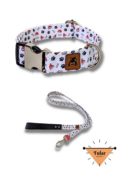 UTDpet Party Dog Collar and Travel Dispatch Strap Set (With Scarf Gift)