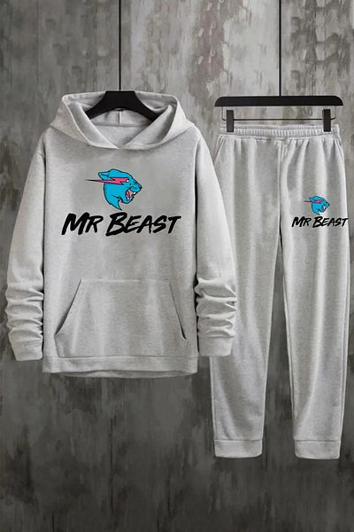 Machetta Σετ φόρμας παιδικής φούτερ με στάμπα Mr Beast