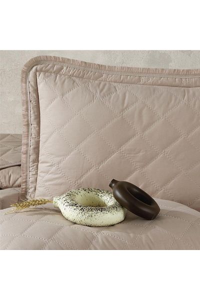 Clasy Ranforce Bedspread Single Tafana V3 Beige