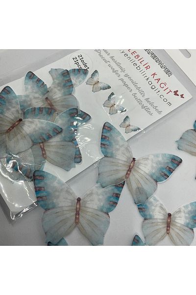 Yenilebilir Kağıt Wafer paper Ready Cut Butterflies