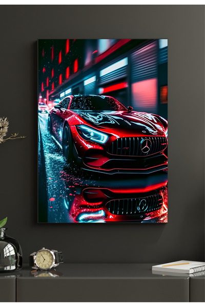 Hobiart Yarış Arabaları 33x48 Poster Duvar Posteri Çift Taraflı Bant Hediye