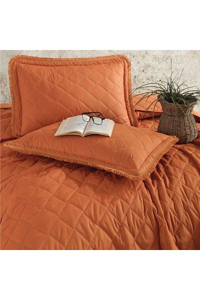 Clasy Ranforce Bedspread Single Taffana V2 Anthracite