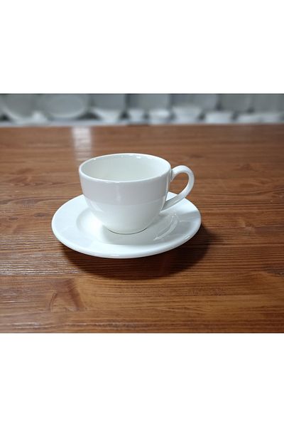 Bonna Porselen 4 Pieces Rita Series Teacup and Saucer 230 Cc (Rıt01Cft)