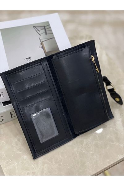 PurpleART Women's Snap Lock Multi-Card Holder Compartment Wallet 19x10cm