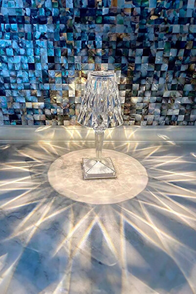 AfterTimes Yatak Odası Başucu Elmas Kesim Led Lamba