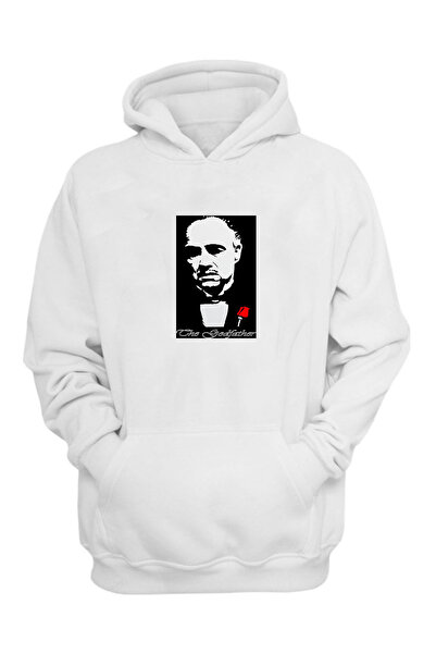 THEWERT Unisex The Godfather Marlon Brando Štampano Bela Regular Fit Čupkani ...