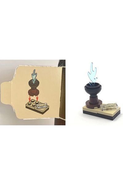 LEGO Micro Constructions - Harry Potter (Day 10) - Goblet of Fire and Parchment Paper
