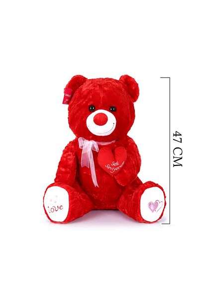 TOPROCKSTORE Soft Teddy Bear Holding Heart Gift for Lover Sleeping Companion Large Size