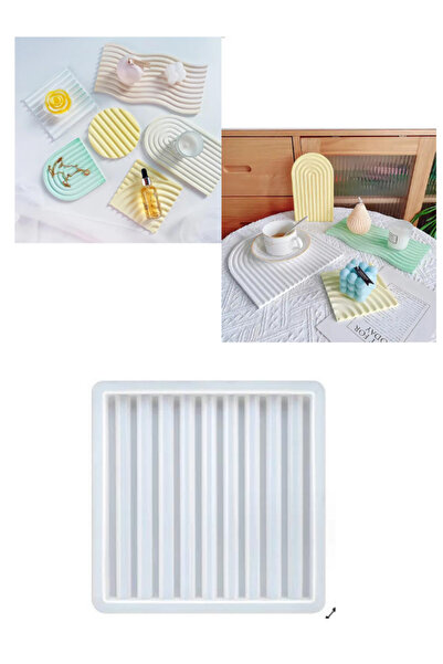 Sirius Hobi Epoksi Alçı Wave Trend Sunumluk Kalıbı Kare