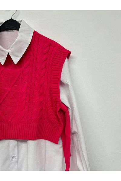 modasusev Side Tie Knitted Sweater