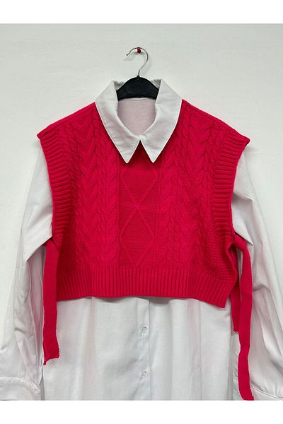 modasusev Side Tie Knitted Sweater