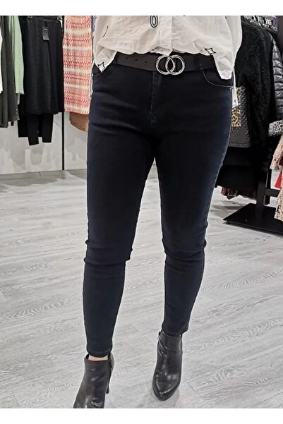 Desperado Jeans LACİVERT DAR PAÇA KEMERLİ PANTOLON