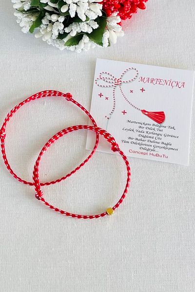 Concept HuBuTU Gift Set of 2 Martençka Lucky Wish Bracelets for Women and Men