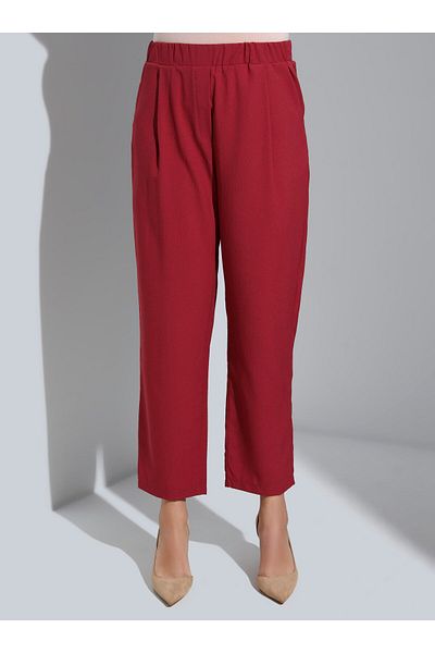 ALİA Plus Size Vest & Trousers Double Set - Dried Rose - Alia