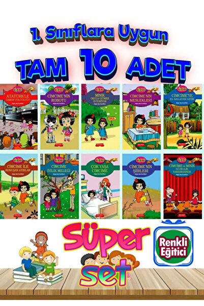 GÖNÜL YAYINCILIK Cimcime Bir Dolu Bilgi 16 Sayfa Hikaye Serisi 1.sınıflara Uy...