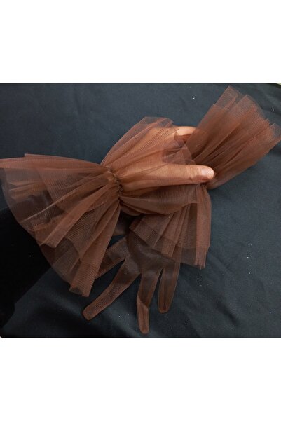 es moda shop Ονειρεμένο βραδινό φόρεμα νυφικά γάντια χάλκινα