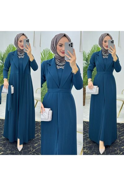 Moda TüTü طقم فستان نسائي بتصميم أسطوري وعباءة مزدوجة