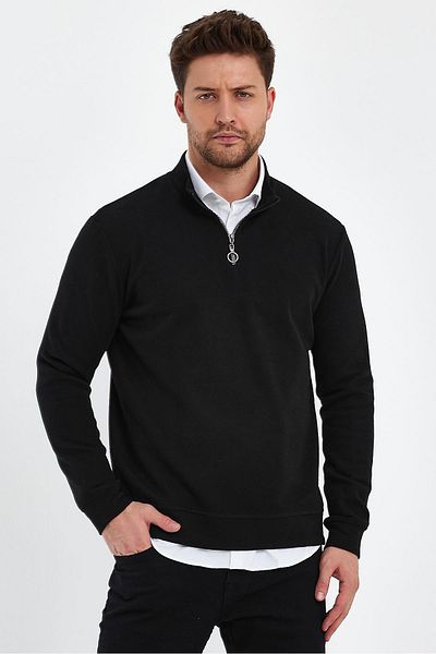 ALEXANDERGARDI Hanorac cu fermoar cu guler vertical (E23-230200)