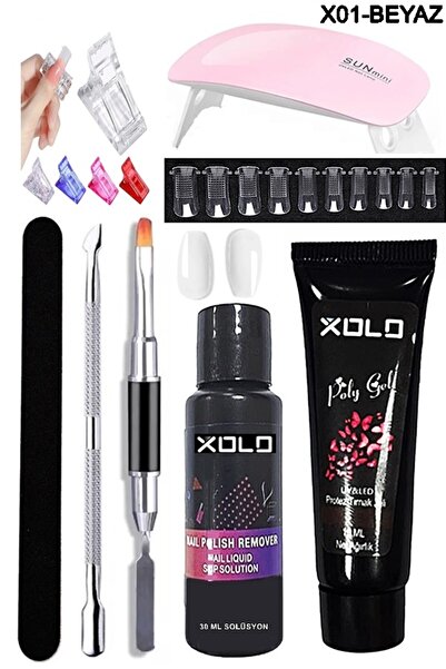 xolo 37 Parça Evde Poli jel Yapma Seti Poligel Kalıcı Oje Tırnak Yapma Trend ...