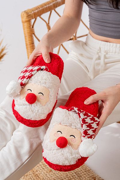 Slipcat Santa Claus New Year Slippers Home Slippers Home Slippers Guest Slippers