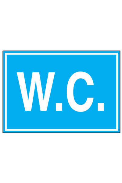 Generic Brand ملصق لاصق تحذير لسلامة العمل Wc ملصق رقائق لاصقة 15 × 25 سم
