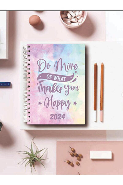 Janissary Motivasyon Model Spiralli Termo Kapak 2024 Yılı A5 Günlük Ajanda 12 Aylık 17*24 Ebat