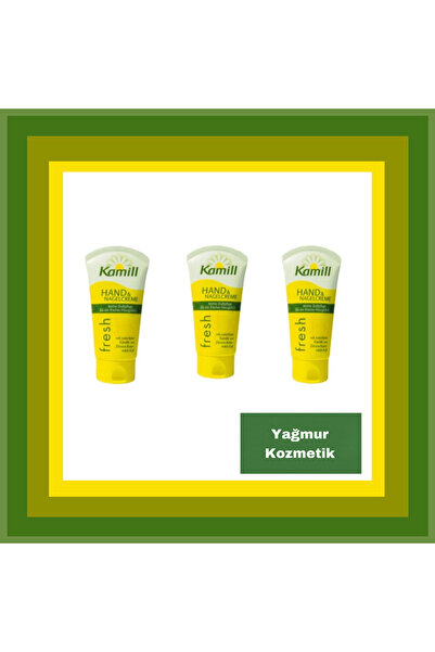 Kamil Kamill Fresh El & Tırnak Kremi Tüp 75x75x75ml 3lü Set
