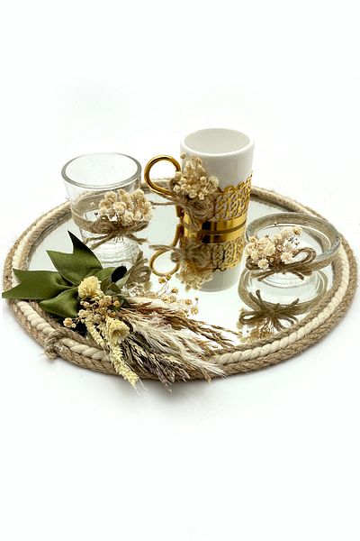 Lora Davet Σετ Δίσκος Καφέ Γαμπρού (1 ΤΕΜ) Natural 53191