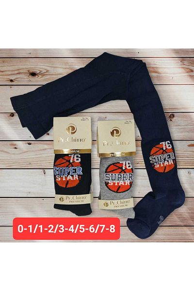 idsshop Комплект от 6 детски чорапогащи с микс шарки