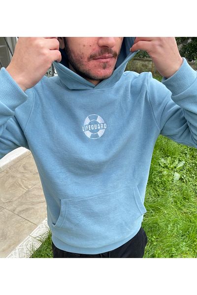 SOLENROSA Hanorac cu glugă brodat LIFEGUARD