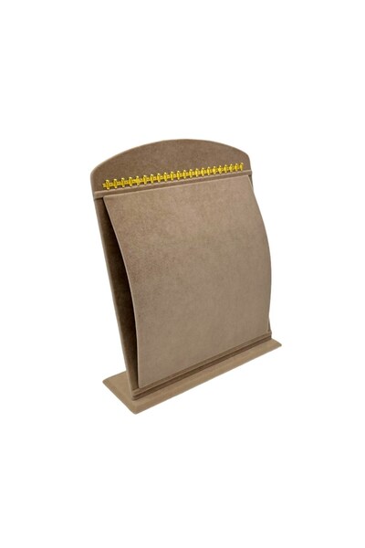 Zeyn Dekor Βάση για κολιέ με αλυσίδα, ροζάριο, βραχιόλι, σε μπεζ χρώμα